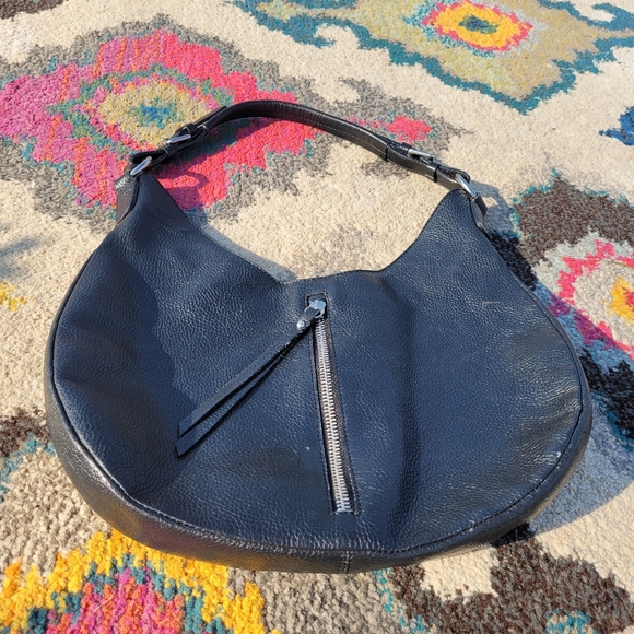 Roberta M Italian pebbled leather handbag - Picture 1 of 9